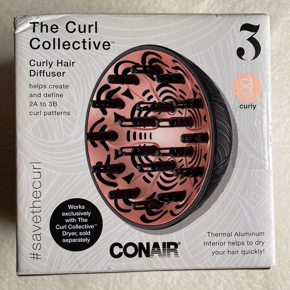 Conair Curl Collective Curly Hair Diffuser Works W Curl Collective Hair Dryer